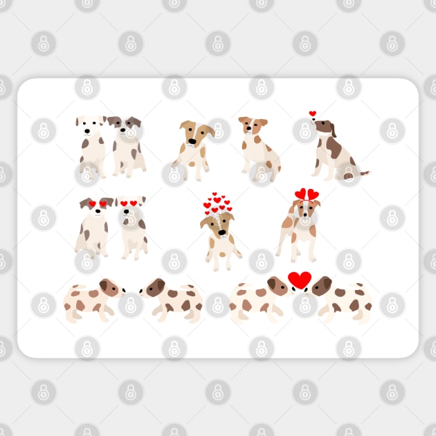 Jack Russell Terriers Sticker by Eshka